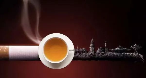 吸烟害人，喝茶养命